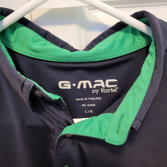Men's G-Mac by Kartel Performance Polo- Size Large - Picture 2 of 6